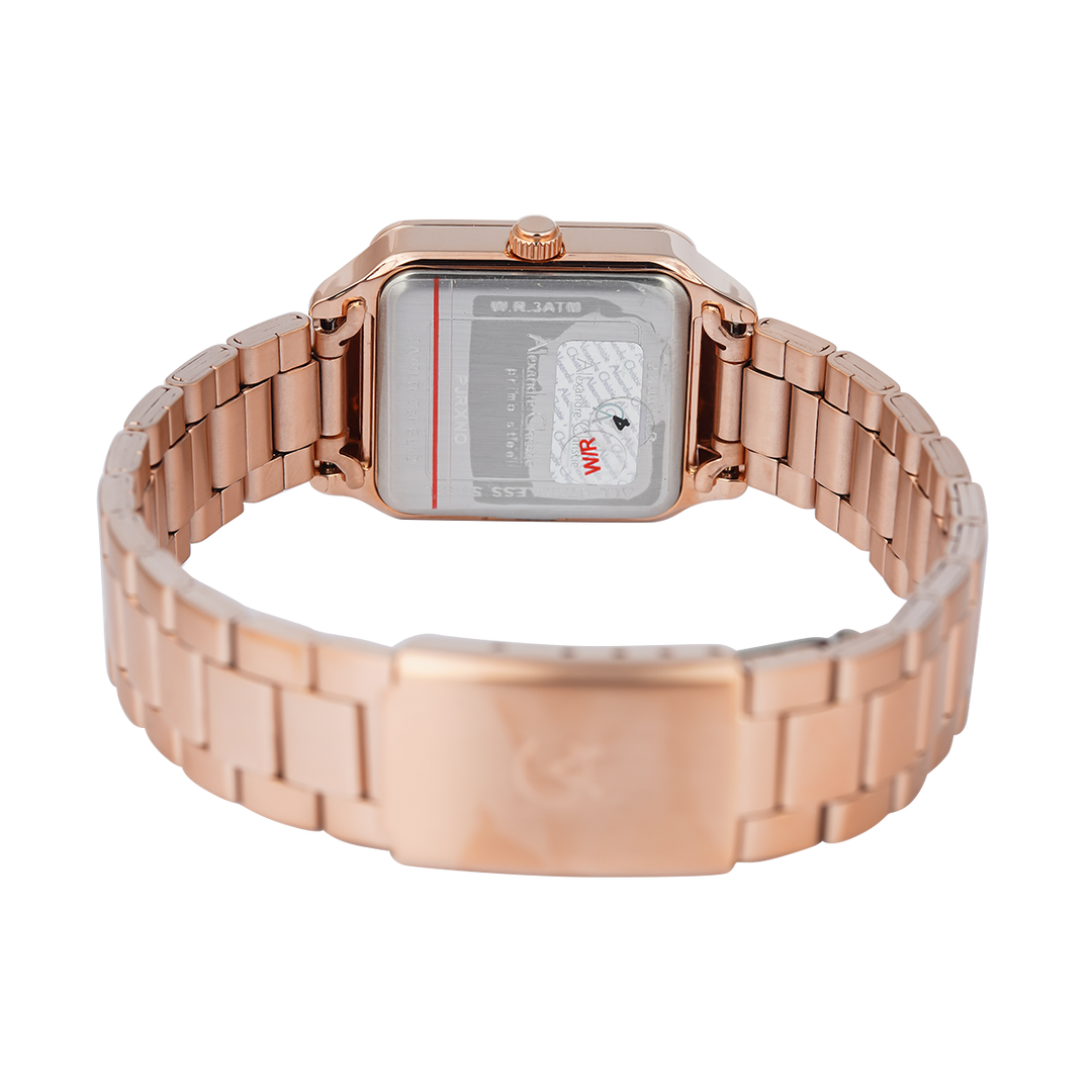 Jam Tangan Alexandre Christie Primo Passion AC 2A79 LDBRGLN Women Rose Gold Dial Rose Gold Stainless Steel Strap