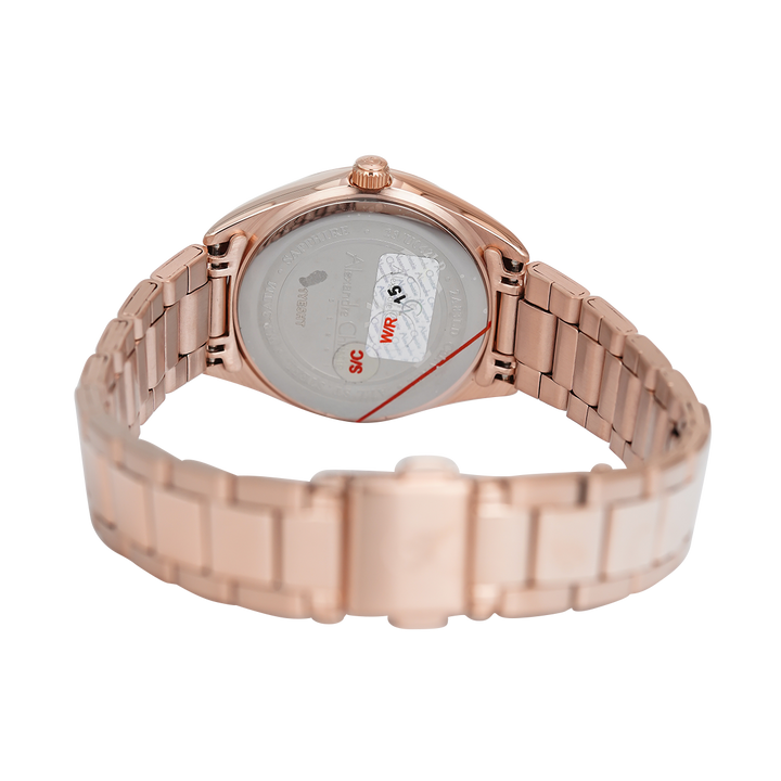 Jam Tangan Alexandre Christie Passion AC 2A83 LDBRGLN Women Light Rose Gold Dial Rose Gold Stainless Steel Strap