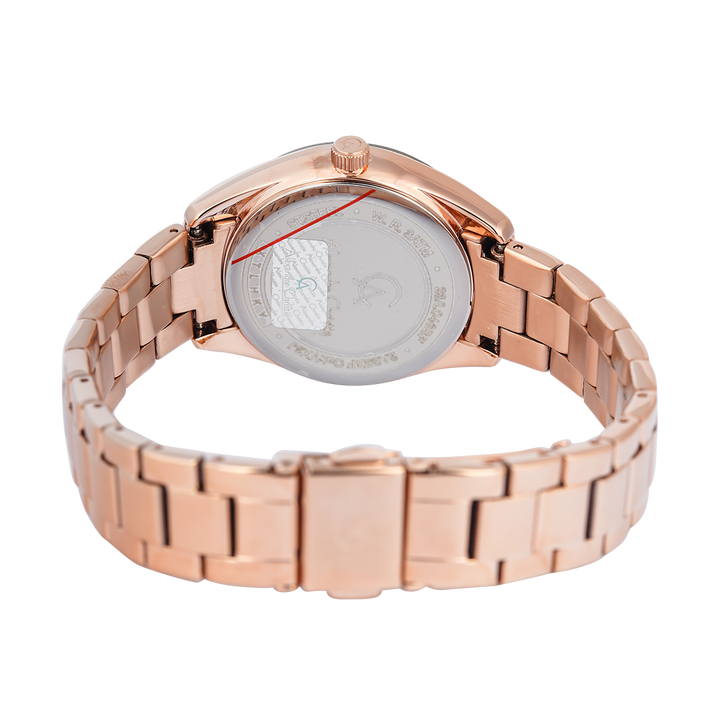 Jam Tangan Alexandre Christie Passion AC 2A85 BFBRGGR Multifunction Women Grey Dial Rose Gold Stainless Steel Strap