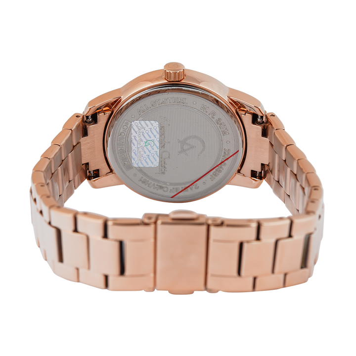 Jam Tangan Alexandre Christie Passion AC 2A87 BFBRGGR Women Taupe Dial Rose Gold Stainless Steel Strap