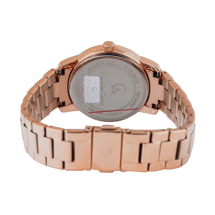 Jam Tangan Alexandre Christie Passion AC 2A87 BFBRGRG Women Rose Gold Dial Rose Gold Stainless Steel Strap