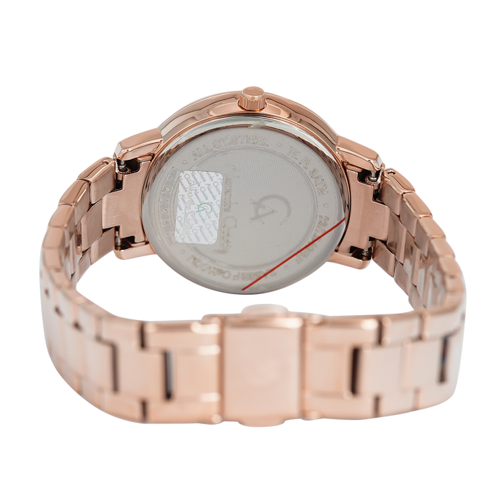 Jam Tangan Alexandre Christie Passion AC 2A88 BFBRGGR Women Grey Dial Rose Gold Stainless Steel Strap