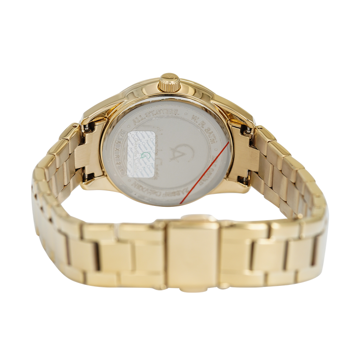 Jam Tangan Alexandre Christie Passion AC 2A89 BFBGPIV Women Gold Mother of Pearl Dial Gold Stainless Steel Strap