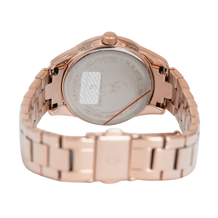Jam Tangan Alexandre Christie Passion AC 2A89 BFBRGBO Women Brown Mother of Pearl Dial Brown Stainless Steel Strap