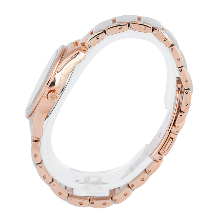 Jam Tangan Alexandre Christie Passion AC 2A92 BFBRGSL Women Silver Dial Dual Tone Stainless Steel Strap