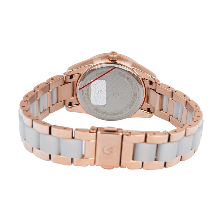 Jam Tangan Alexandre Christie Passion AC 2A92 BFBRGSL Women Silver Dial Dual Tone Stainless Steel Strap