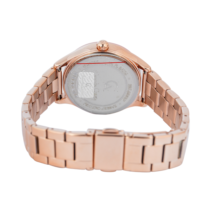 Jam Tangan Alexandre Christie Passion AC 2A93 BFBRGSLPN Women Silver Dial Rose Gold Stainless Steel Strap