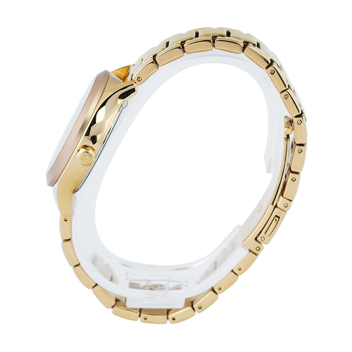 Jam Tangan Alexandre Christie Passion AC 2A93 LDBGPIV Dawn Women Gold Glitter Dial Gold Stainless Steel Strap