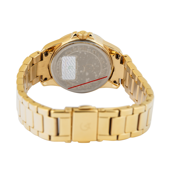 Jam Tangan Alexandre Christie Passion AC 2A97 BFBGPBO Women Brown Dial Gold Stainless Steel Strap