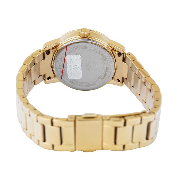 Jam Tangan Alexandre Christie Passion AC 2A98 BFBGPIV Women Gold Dial Gold Stainless Steel Strap