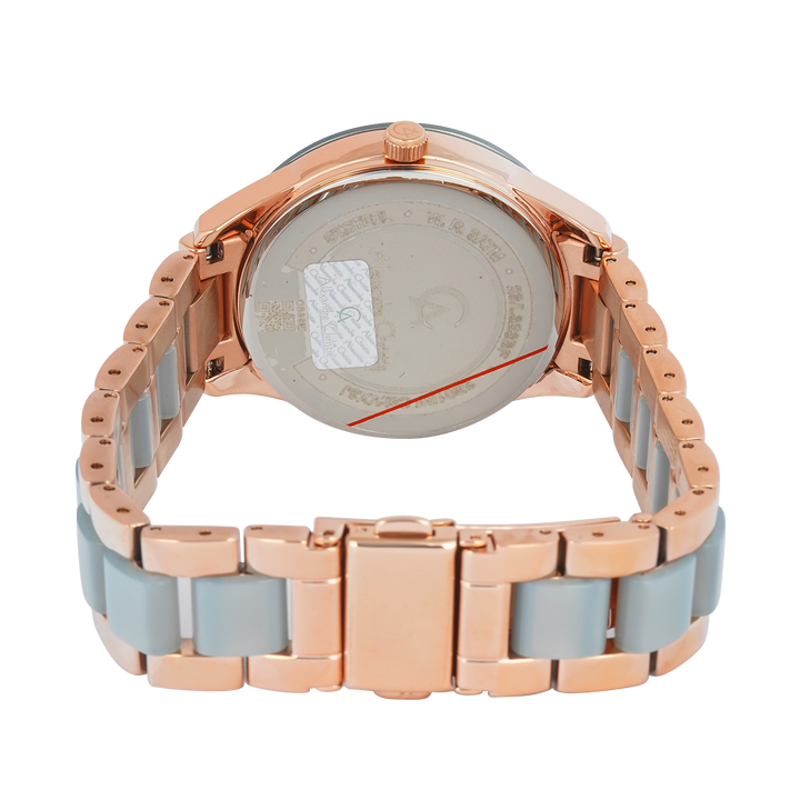 Jam Tangan Alexandre Christie Passion AC 2B01 BFBRGGRDR Women Gold Dial Dual Tone Stainless Steel Strap
