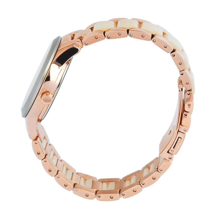 Jam Tangan Alexandre Christie Passion AC 2B01 BFBRGSLDR Women Silver Dial Dual Tone Stainless Steel Strap