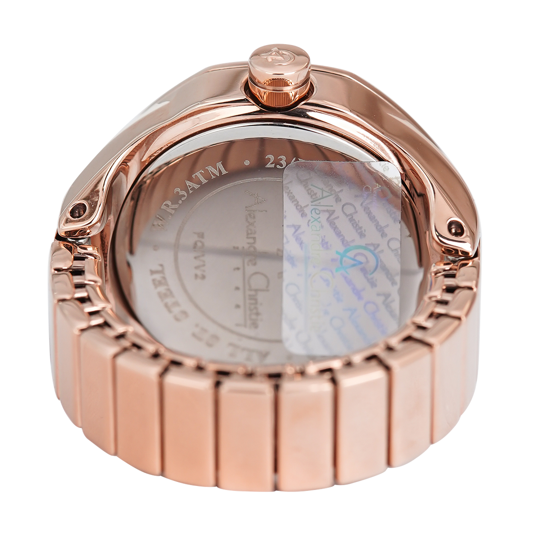 Jam Tangan Alexandre Christie Ring Watch AC 2B06 LHBRGLN Women Rose Gold Dial Rose Gold Stainless Steel Strap