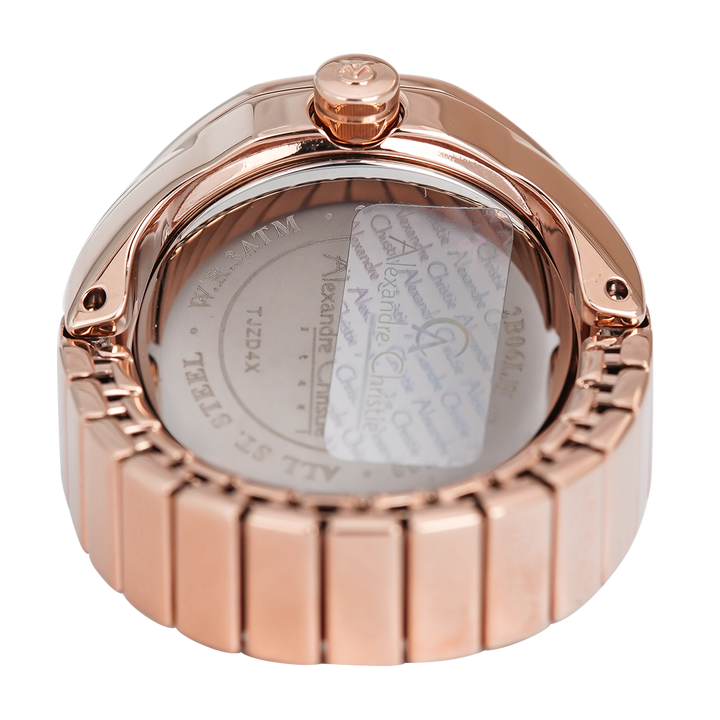 Jam Tangan Alexandre Christie Ring Watch AC 2B06 LHBRGSLDR Women Swarovski Dial Rose Gold Stainless Steel Strap