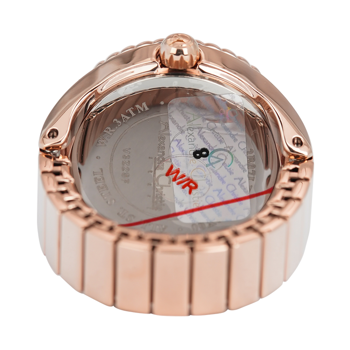 Jam Tangan Alexandre Christie Ring Watch AC 2B07 LHBRGLN Women Rose Gold Dial Rose Gold Stainless Steel Strap