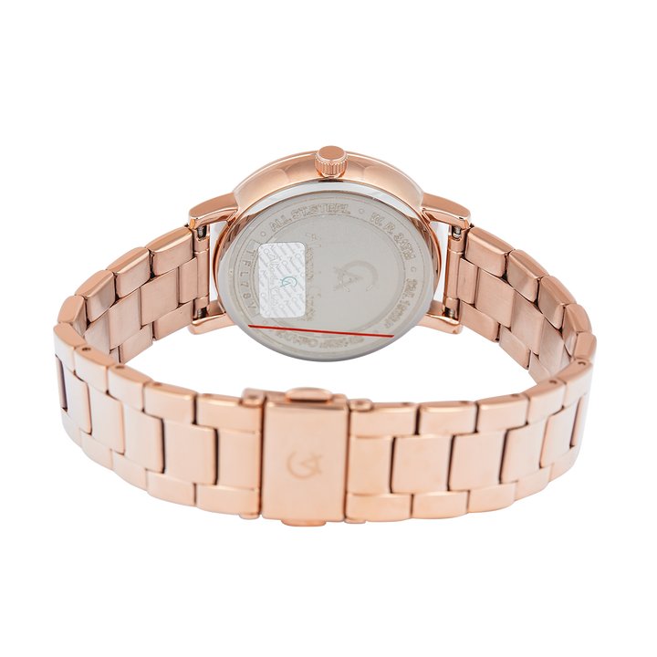 Jam Tangan Alexandre Christie AC 2B15 BFBRGLE Women Green Dial Rose Gold Stainless Steel Strap