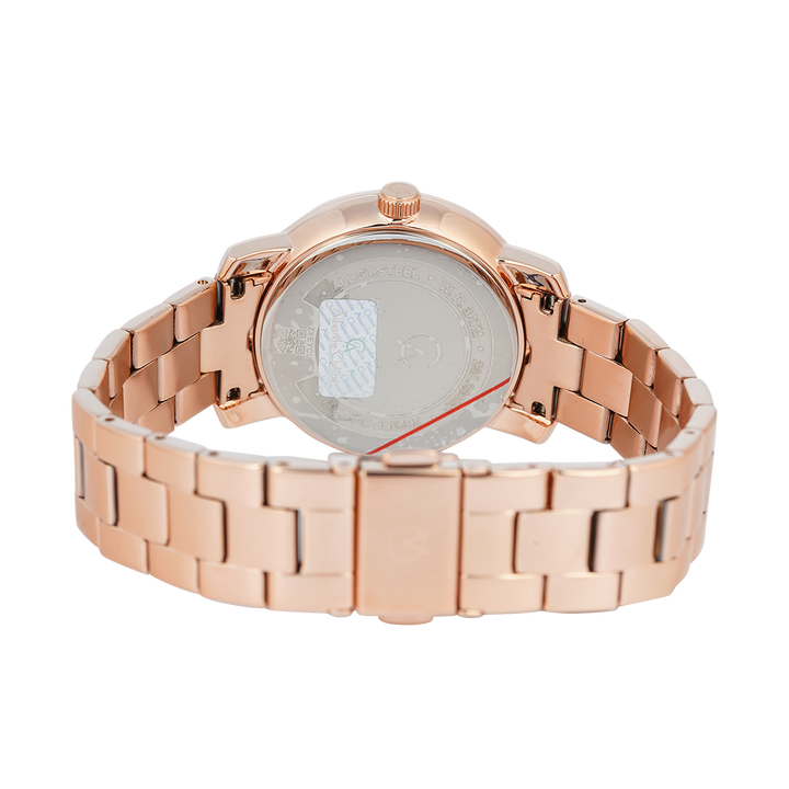 Jam Tangan Alexandre Christie Multifunction AC 2B23 BFBRGBO Women Brown Dial Rose Gold Stainless Steel Strap