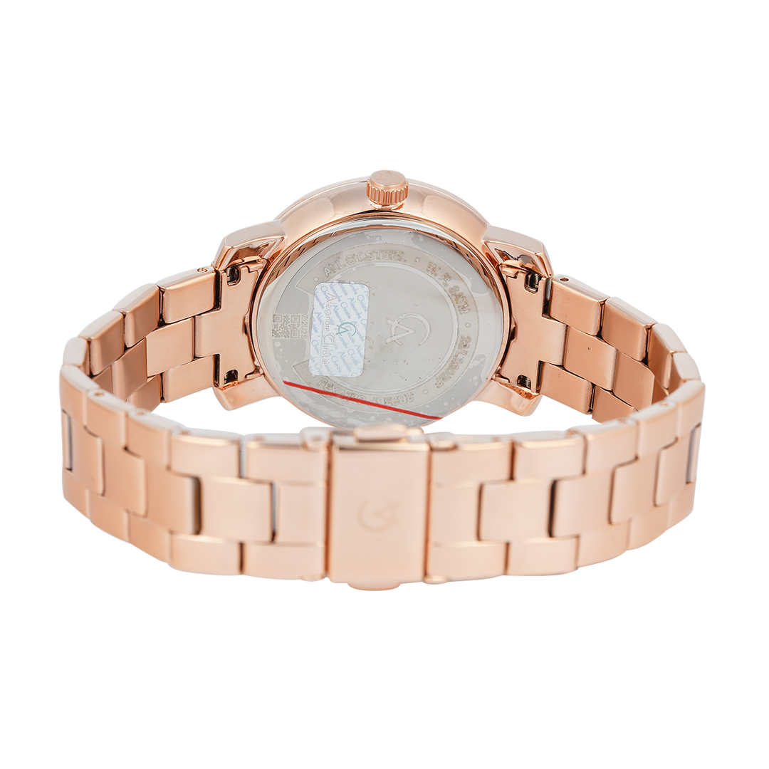 Jam Tangan Alexandre Christie Multifunction AC 2B23 BFBRGGR Women Grey Dial Rose Gold Stainless Steel Strap