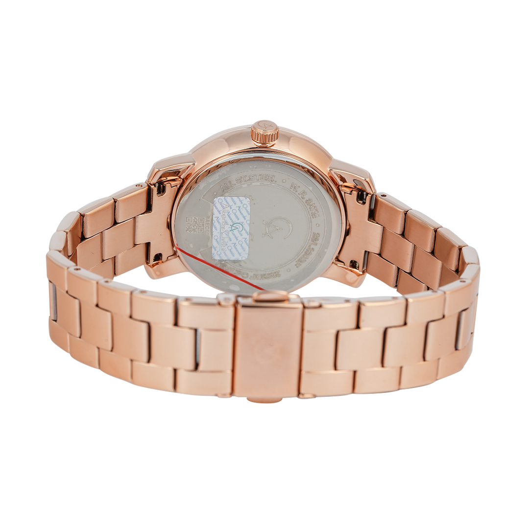 Jam Tangan Alexandre Christie Multifunction AC 2B23 BFBRGPN Women Rose Gold Dial Rose Gold Stainless Steel Strap