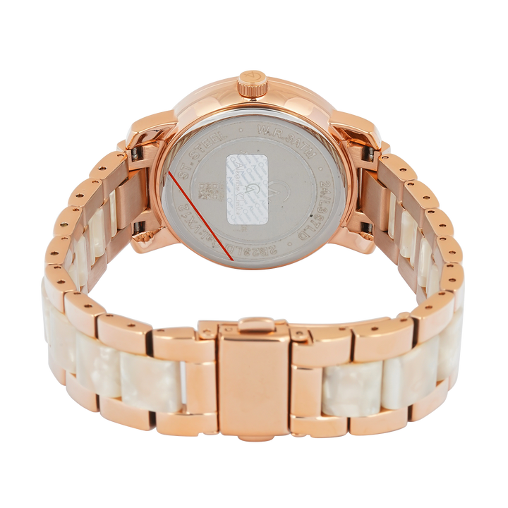 Jam Tangan Alexandre Christie Passion AC 2B23 LDBRGSLSL Women Blue Dial Dual Tone Stainless Steel Strap