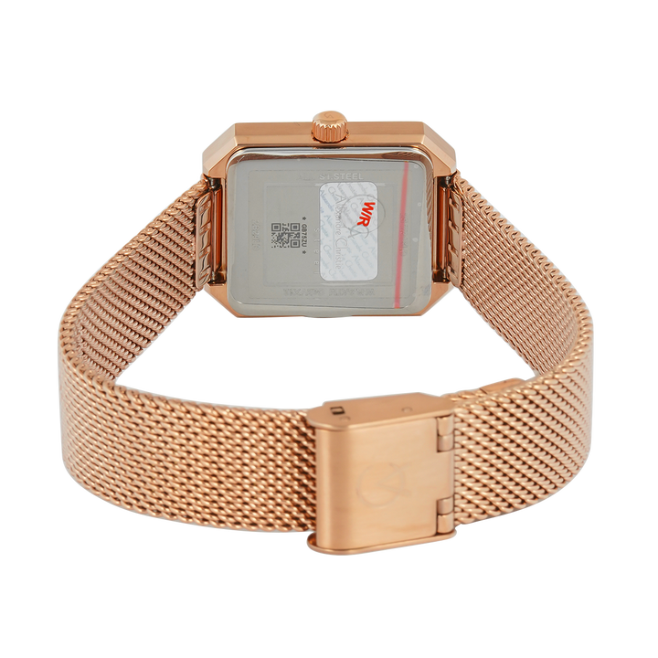 Jam Tangan Alexandre Christie Passion AC 2B29 LDBRGBO2 Women Brown Dial Rose Gold Stainless Steel Strap
