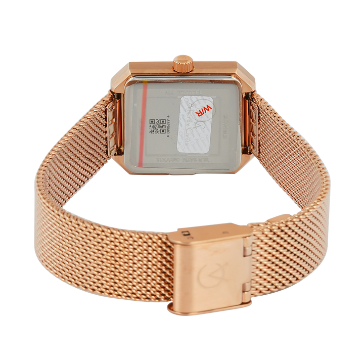 Jam Tangan Alexandre Christie Passion AC 2B29 LDBRGDR2 Women Red Dial Rose Gold Stainless Steel Strap