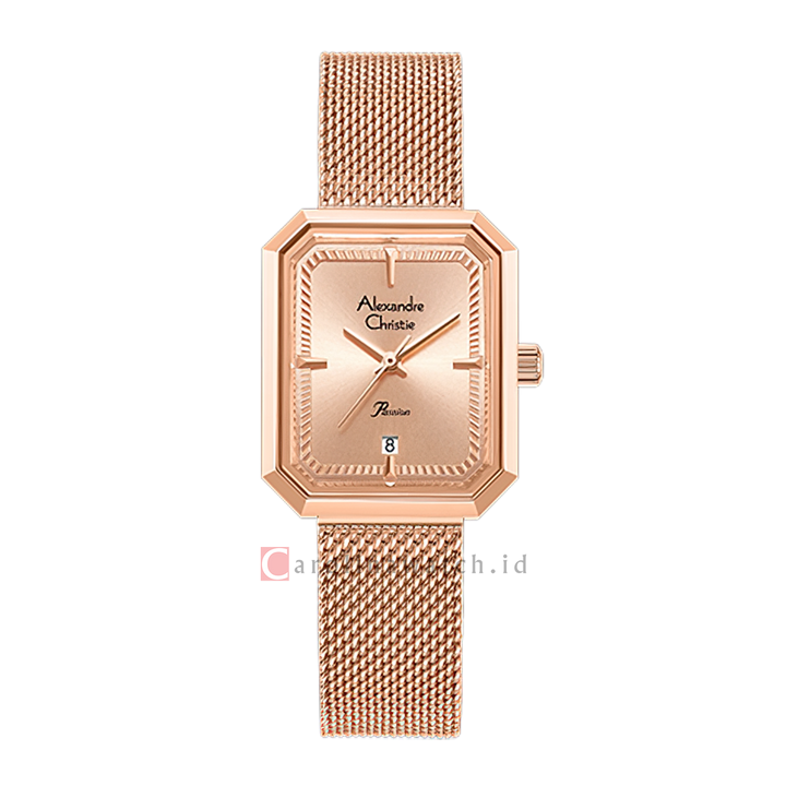 Jam Tangan Alexandre Christie Passion AC 2B29 LDBRGLN2 Women Rose Gold Dial Rose Gold Stainless Steel Strap