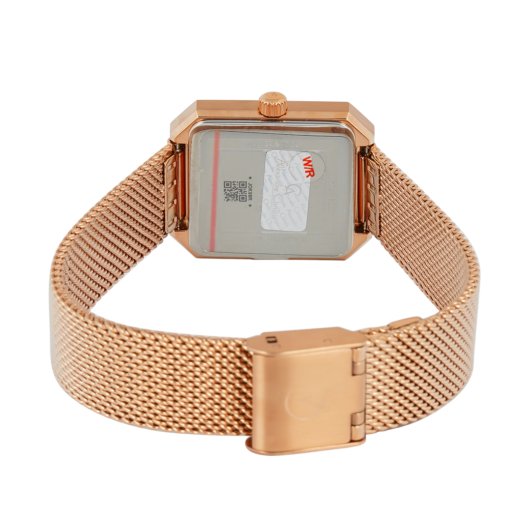 Jam Tangan Alexandre Christie Passion AC 2B29 LDBRGLN2 Women Rose Gold Dial Rose Gold Stainless Steel Strap