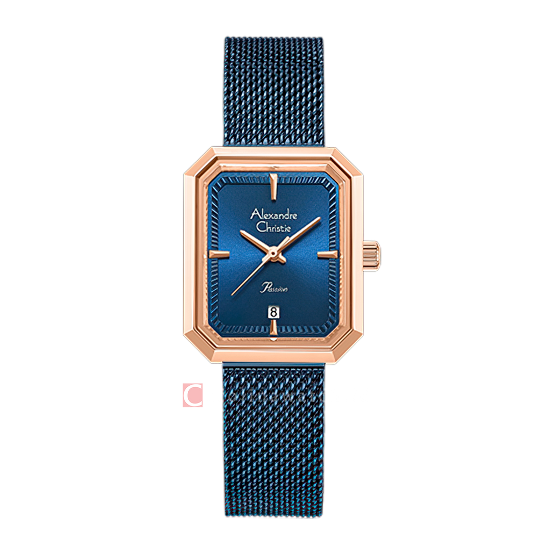 Jam Tangan Alexandre Christie Passion AC 2B29 LDBURBU2 Women Blue Dial Blue Stainless Steel Strap