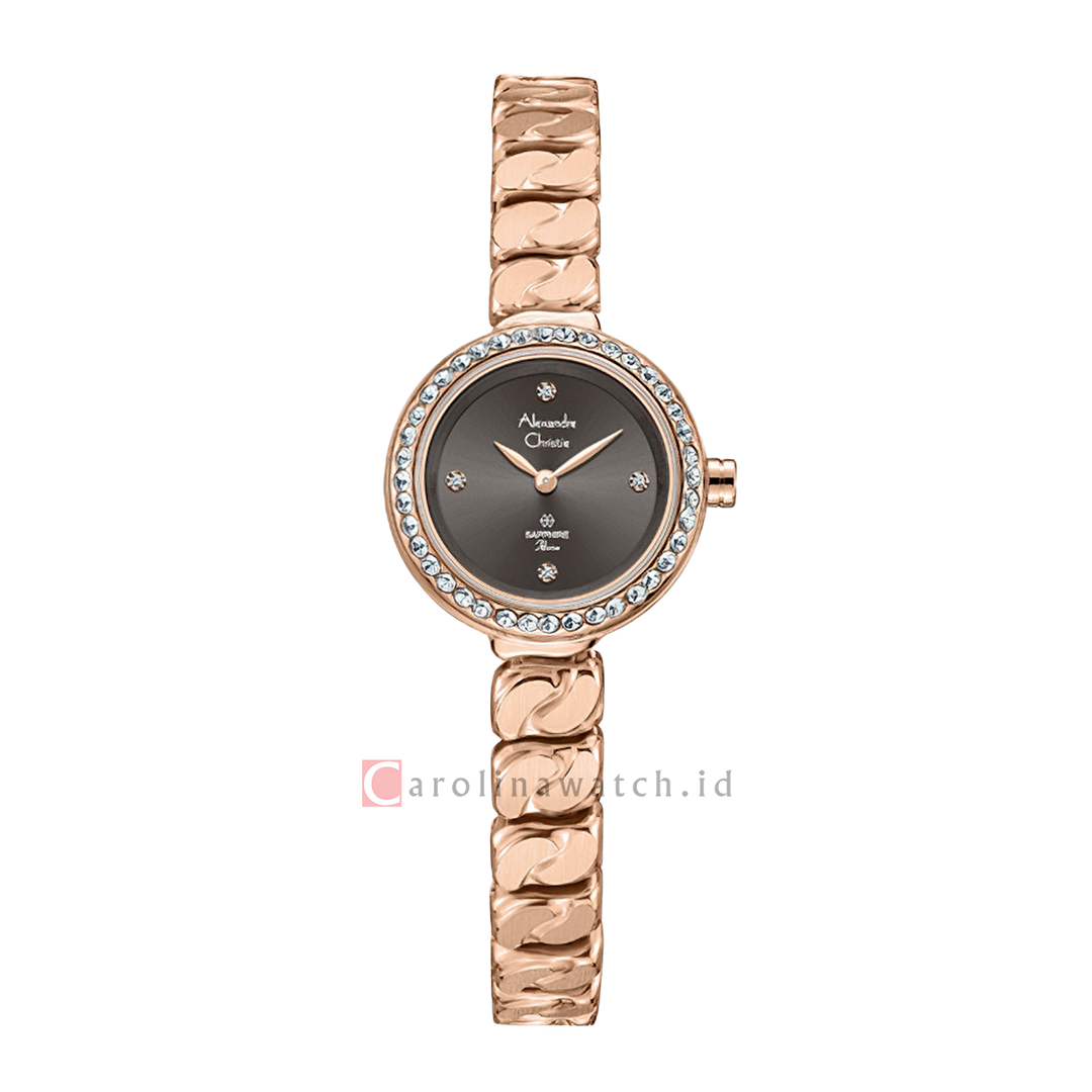 Jam Tangan Alexandre Christie Passion AC 2B30 LHBRGGR Women Grey Dial Gold Stainless Steel Strap