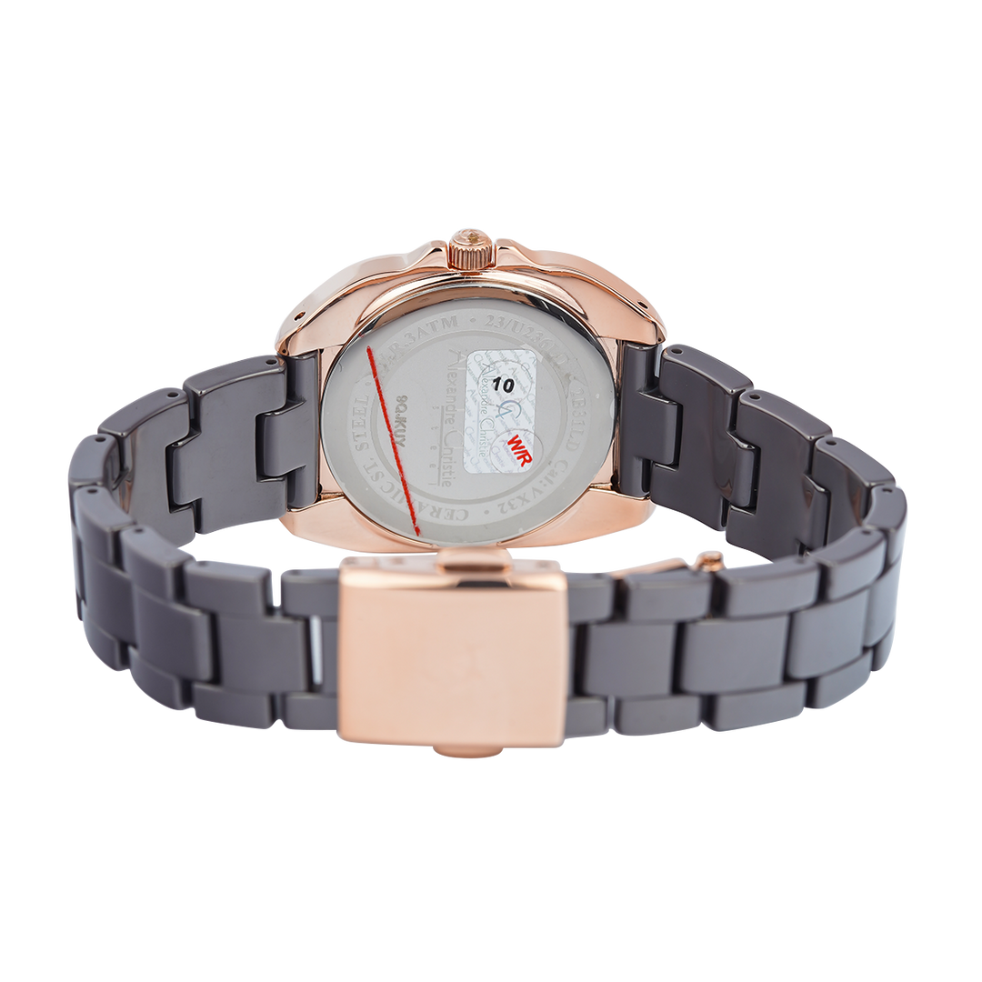 Jam Tangan Alexandre Christie Passion AC 2B31 LDBRGGR Women Dark Grey Dial Dark Grey Stainless Steel Strap