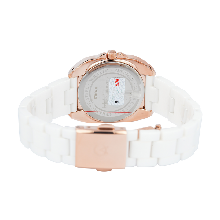 Jam Tangan Alexandre Christie Passion AC 2B31 LDBRGSL Women White Dial White Stainless Steel Strap