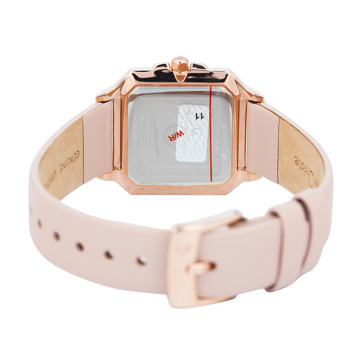 Jam Tangan Alexandre Christie Passion AC 2B32 LHLRGPN Women Light Pink Dial Light Pink Leather Strap