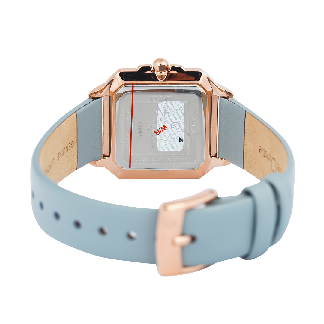 Jam Tangan Alexandre Christie Passion AC 2B32 LHLRGSLGR Women Light Grey Dial Light Grey Leather Strap
