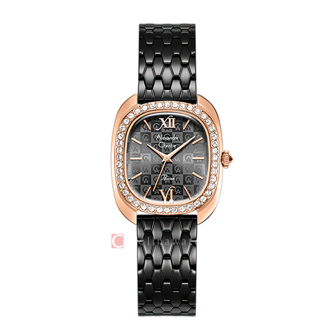 Jam Tangan Alexandre Christie Passion AC 2B33 LHBGRGR2 Women Grey Dial Grey Stainless Steel Strap