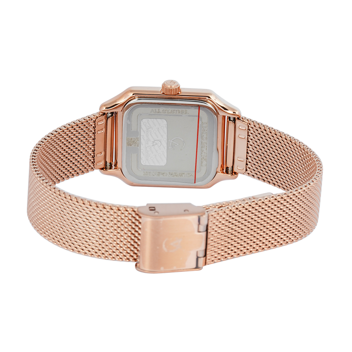 Jam Tangan Alexandre Christie Passion AC 2B48 LDBRGMD Women Rose Dial Rose Gold Mesh Stainless Steel Strap