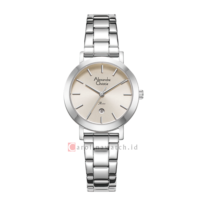 Jam Tangan Alexandre Christie Passion AC 2B49 LDBSSRG Women Gold Dial Stainless Steel Strap
