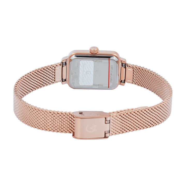 Jam Tangan Alexandre Christie Passion AC 2B51 LHBRGGR Women Grey Dial Rose Gold Mesh Stainless Steel Strap