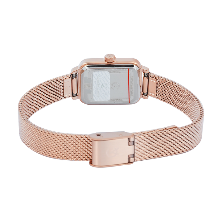 Jam Tangan Alexandre Christie Passion AC 2B51 LHBRGLP Women Light Purple Dial Rose Gold Mesh Stainless Steel Strap