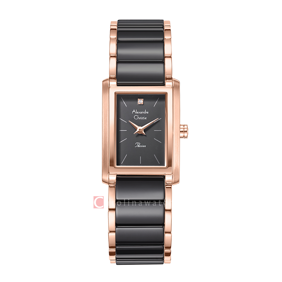 Jam Tangan Alexandre Christie Passion AC 2B52 LHBRGGR Women Grey Dial Grey Stainless Steel Strap