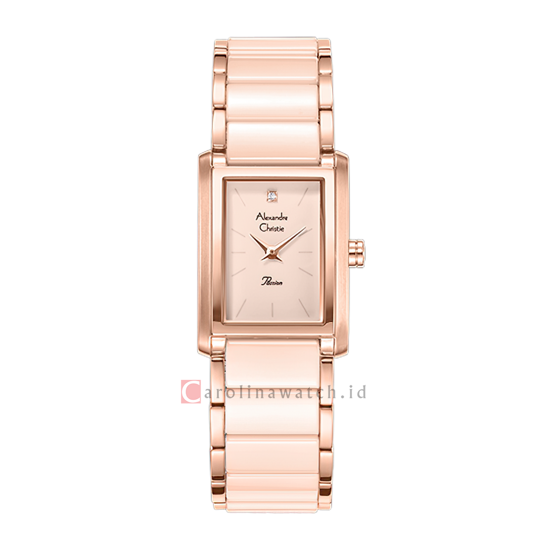 Jam Tangan Alexandre Christie Passion AC 2B52 LHBRGLK Women Pink Dial Pink Stainless Steel Strap