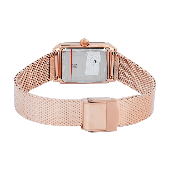 Jam Tangan Alexandre Christie Passion AC 2B57 LHBRGLN Women Rose Gold Dial Rose Gold Mesh Stainless Steel Strap