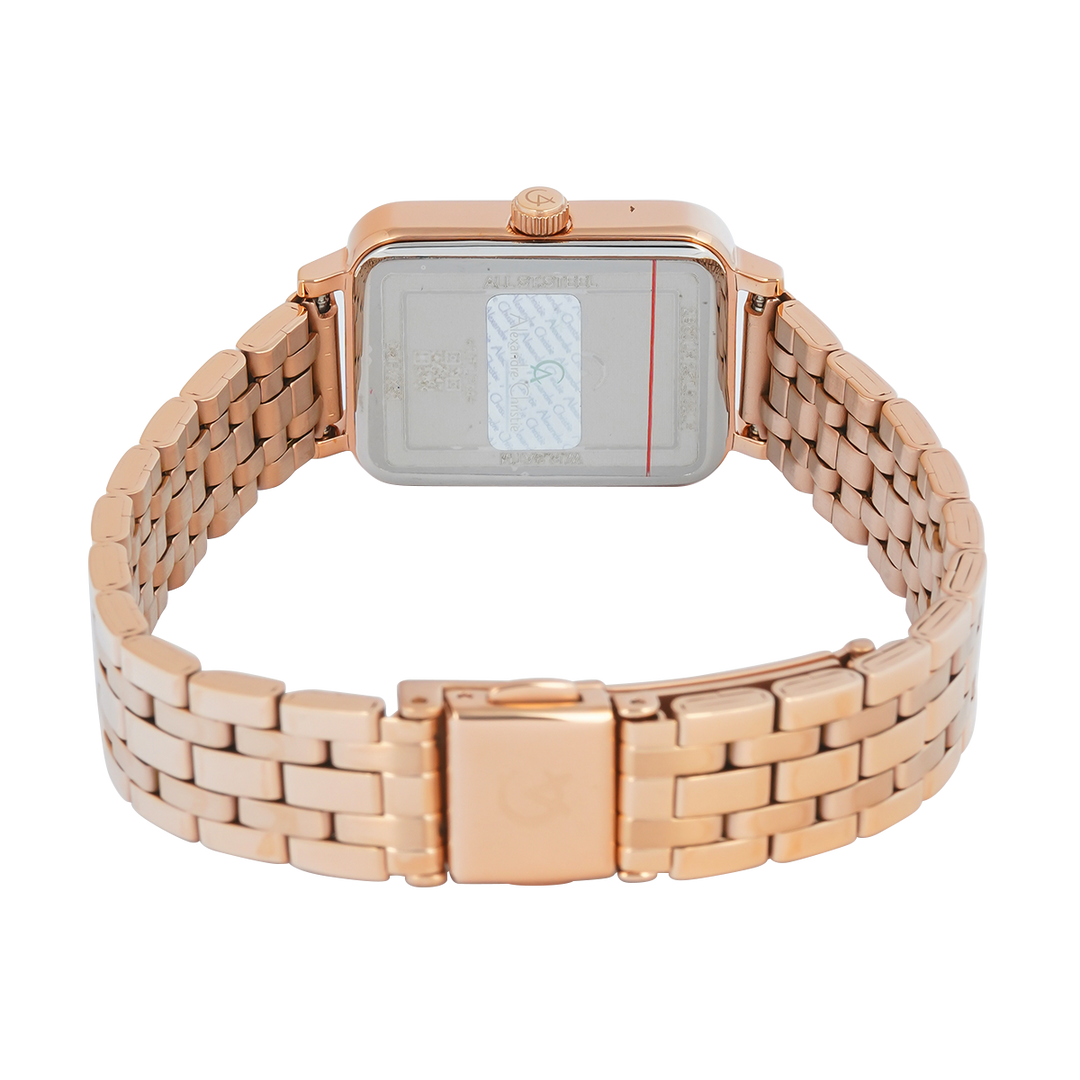 Jam Tangan Alexandre Christie Passion AC 2B60 LHBRGPN1 Women Pink Dial Rose Gold Stainless Steel Strap