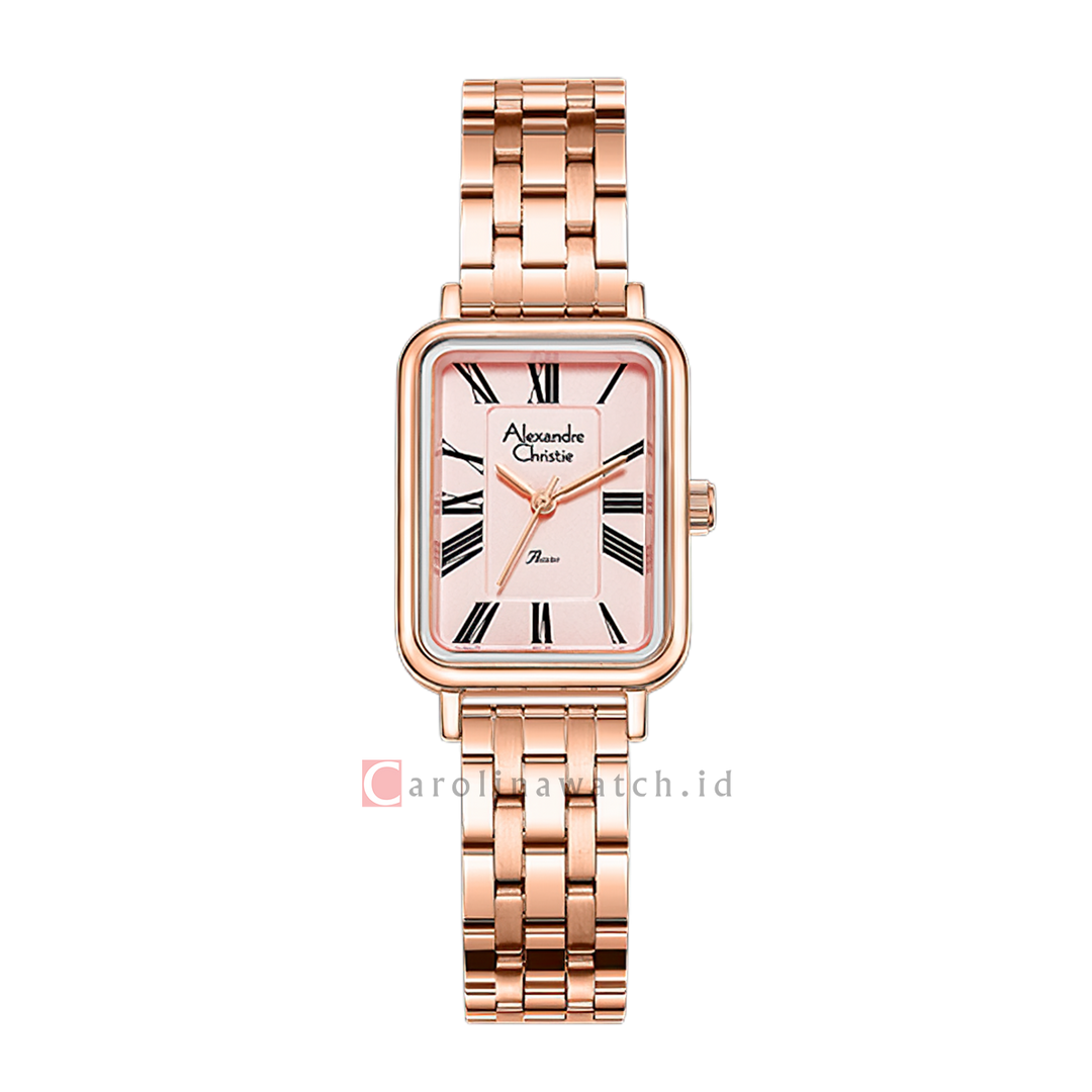 Jam Tangan Alexandre Christie Passion AC 2B60 LHBRGPN1 Women Pink Dial Rose Gold Stainless Steel Strap