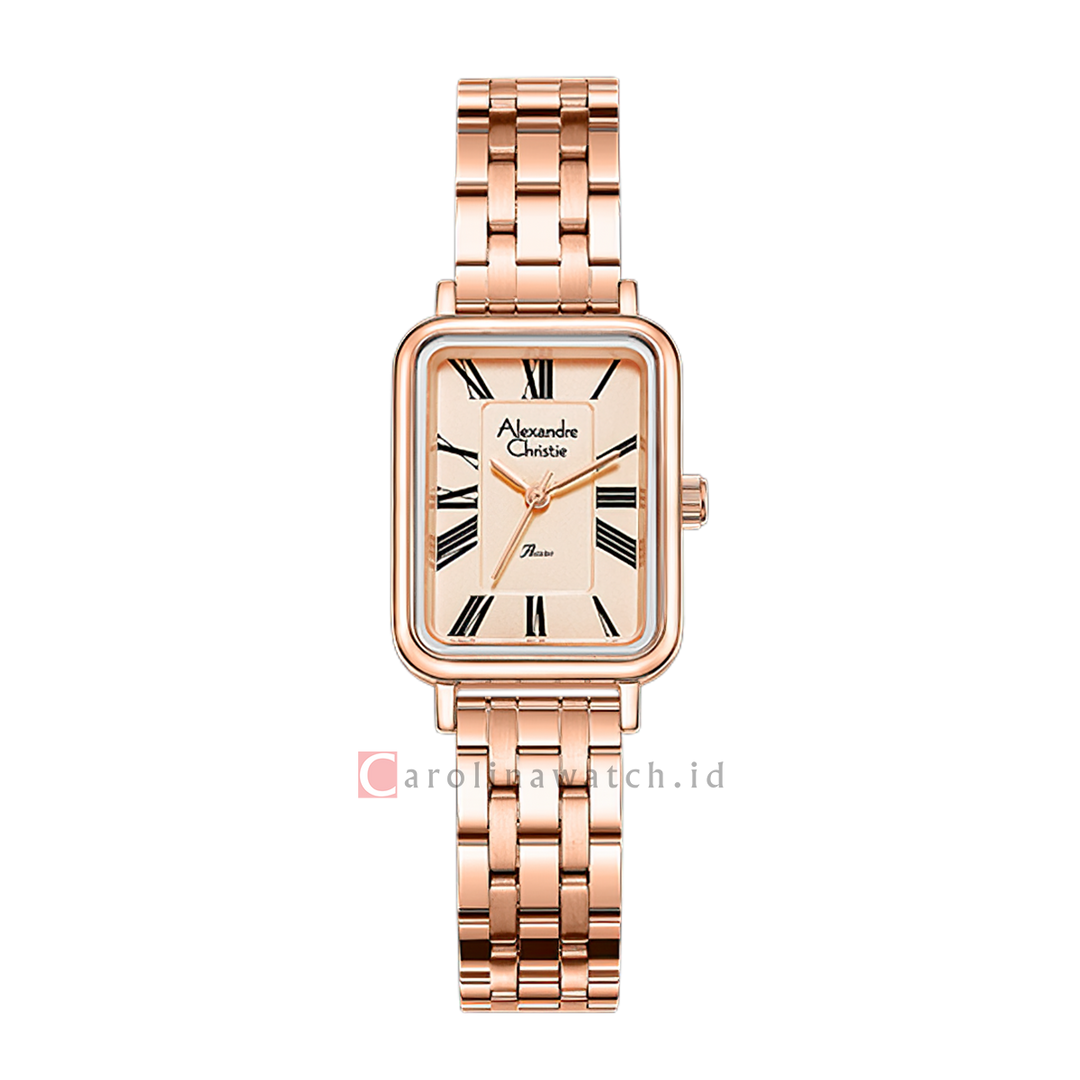 Jam Tangan Alexandre Christie Passion AC 2B60 LHBRGRG1 Women Analog Dial Rose Gold Stainless Steel Strap