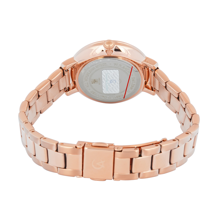 Jam Tangan Alexandre Christie Passion AC 2B61 LDBRGRG Women Rose Gold Dial Rose Gold Stainless Steel Strap