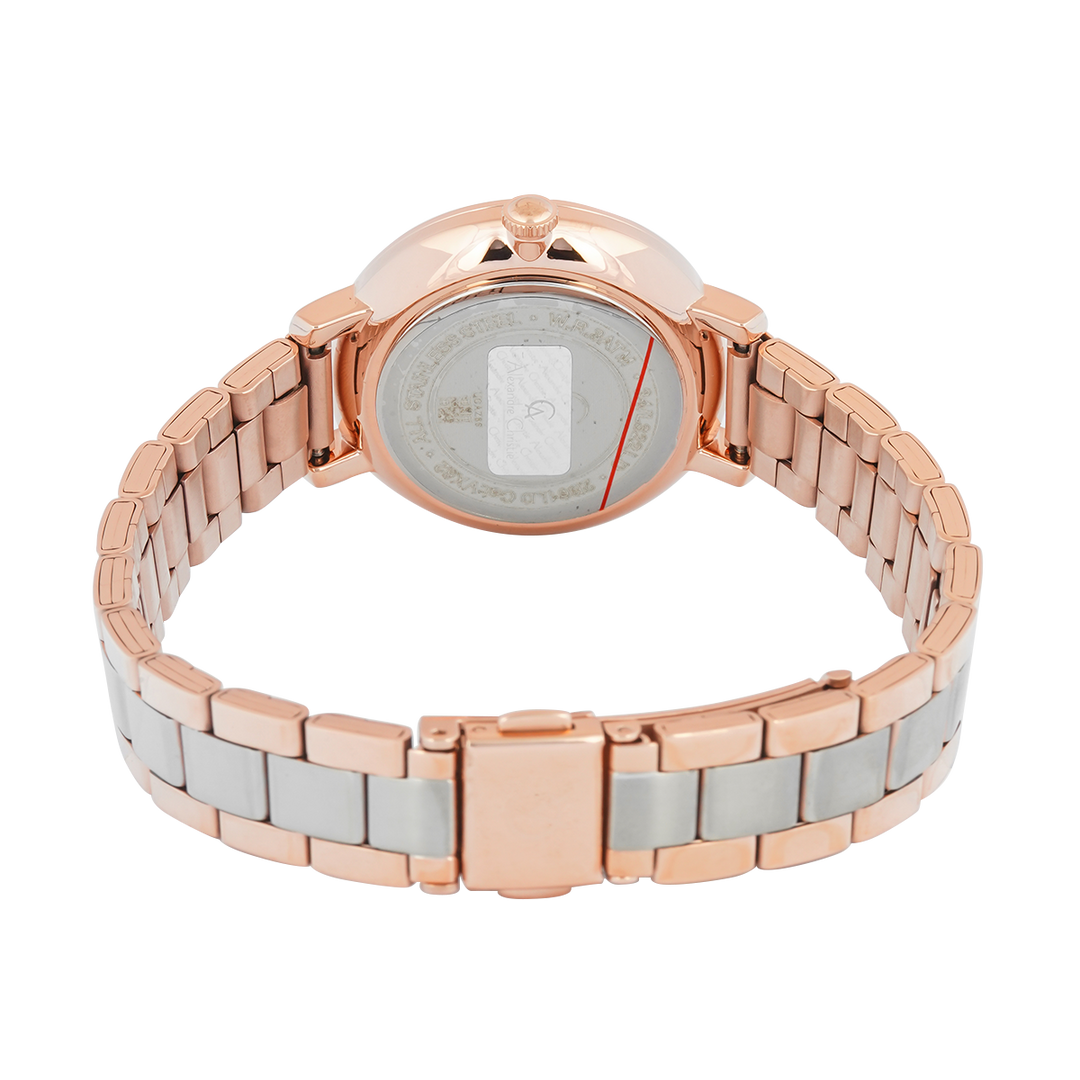 Jam Tangan Alexandre Christie Passion AC 2B61 LDBTRSL Women Silver Dial Dual Tone Stainless Steel Strap