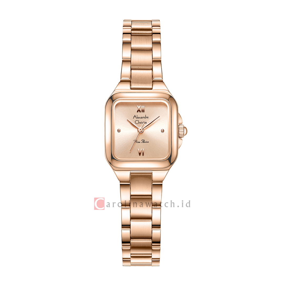 Jam Tangan Alexandre Christie Primo Passion AC 2B65 LHBRGLN Women Rose Gold Dial Rose Gold Stainless Steel Strap