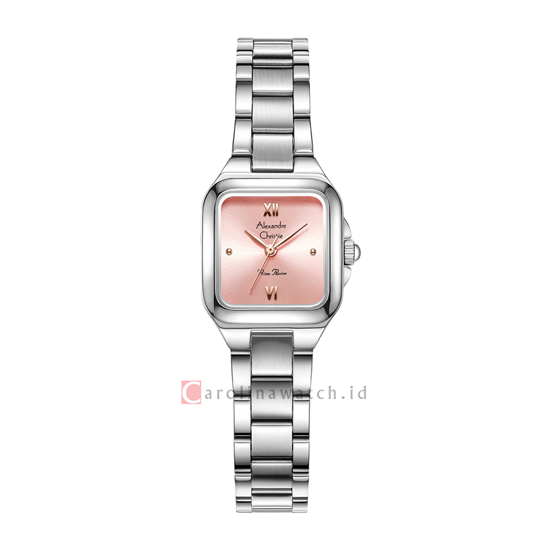 Jam Tangan Alexandre Christie Primo Passion AC 2B65 LHBSSPN Women Pink Dial Stainless Steel Strap