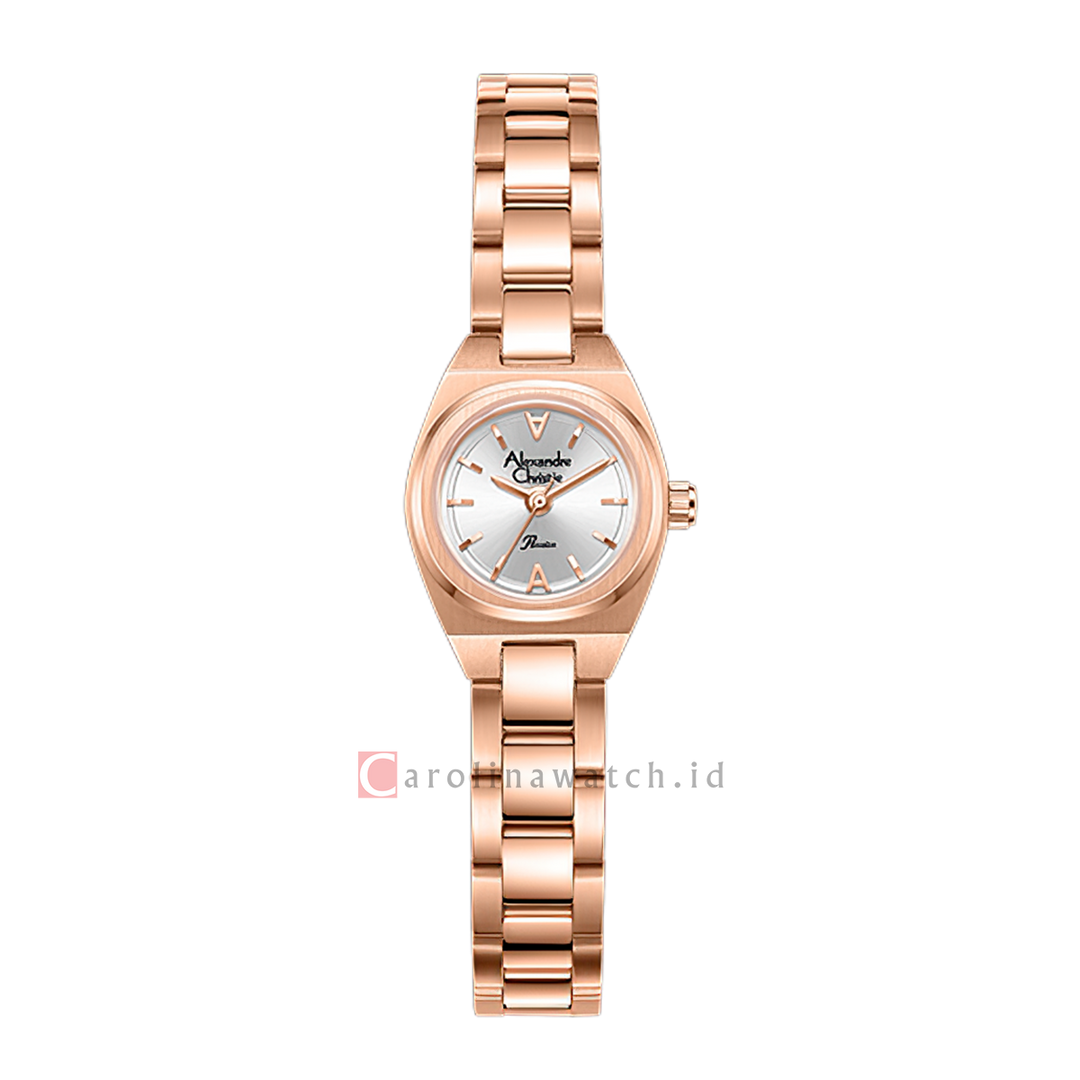 Jam Tangan Alexandre Christie Passion AC 2B67 LHBRGSL Women Silver Dial Rose Gold Stainless Steel Strap